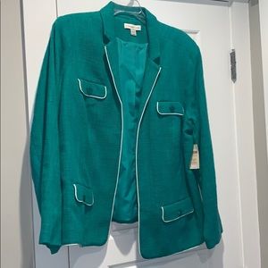 NWT Coldwater Creek Piped Cotton Jacket